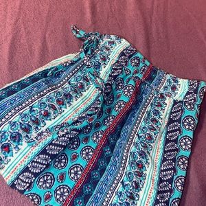Blue Pattern Shorts